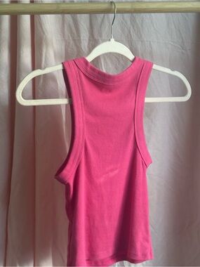 Old Navy Hot Pink Ribbed Racerback Tank